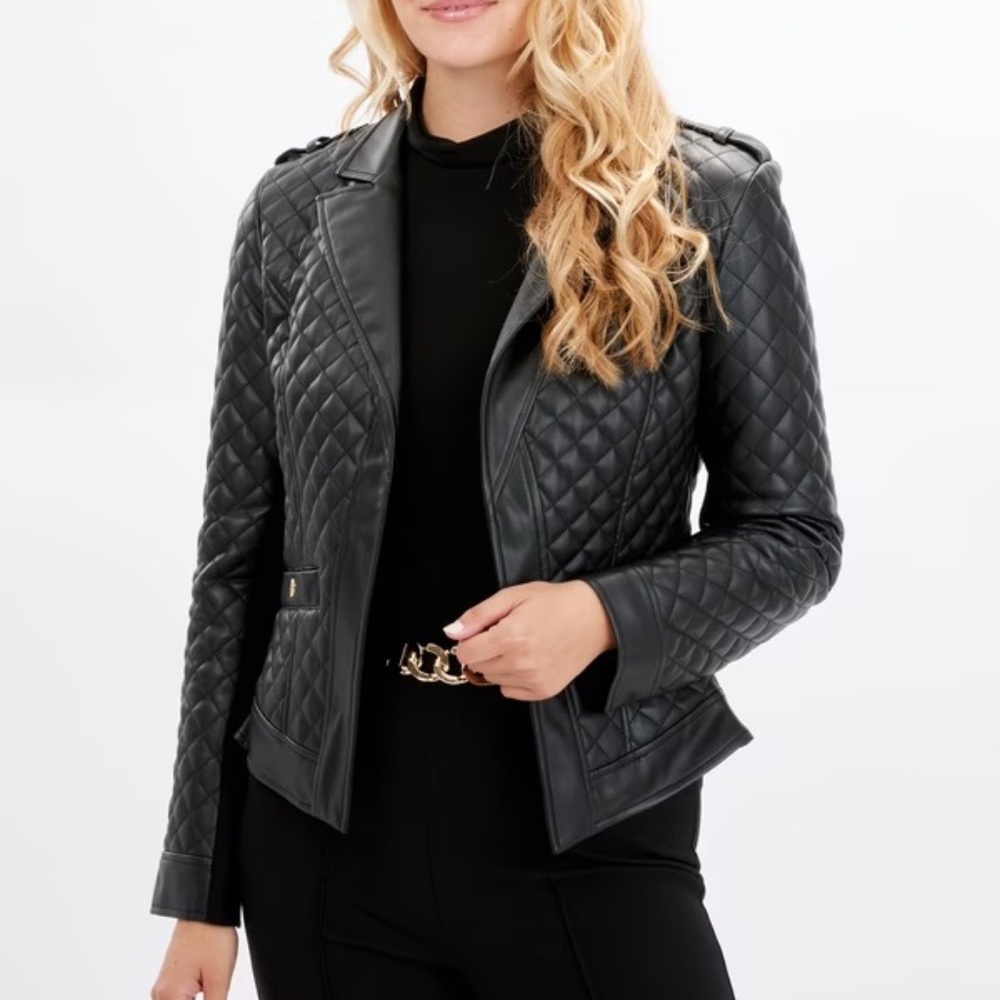 FRANK LYMAN Quilted Leather Jacket
